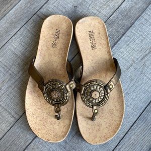 Kenneth Cole Bronze Sandal 8